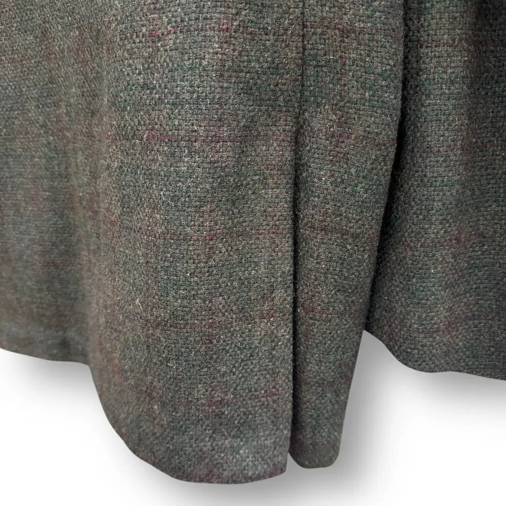 1960s Tweed Sport Coat 38R Hillary Morton ACWA Union Vintage Blazer Dark Green